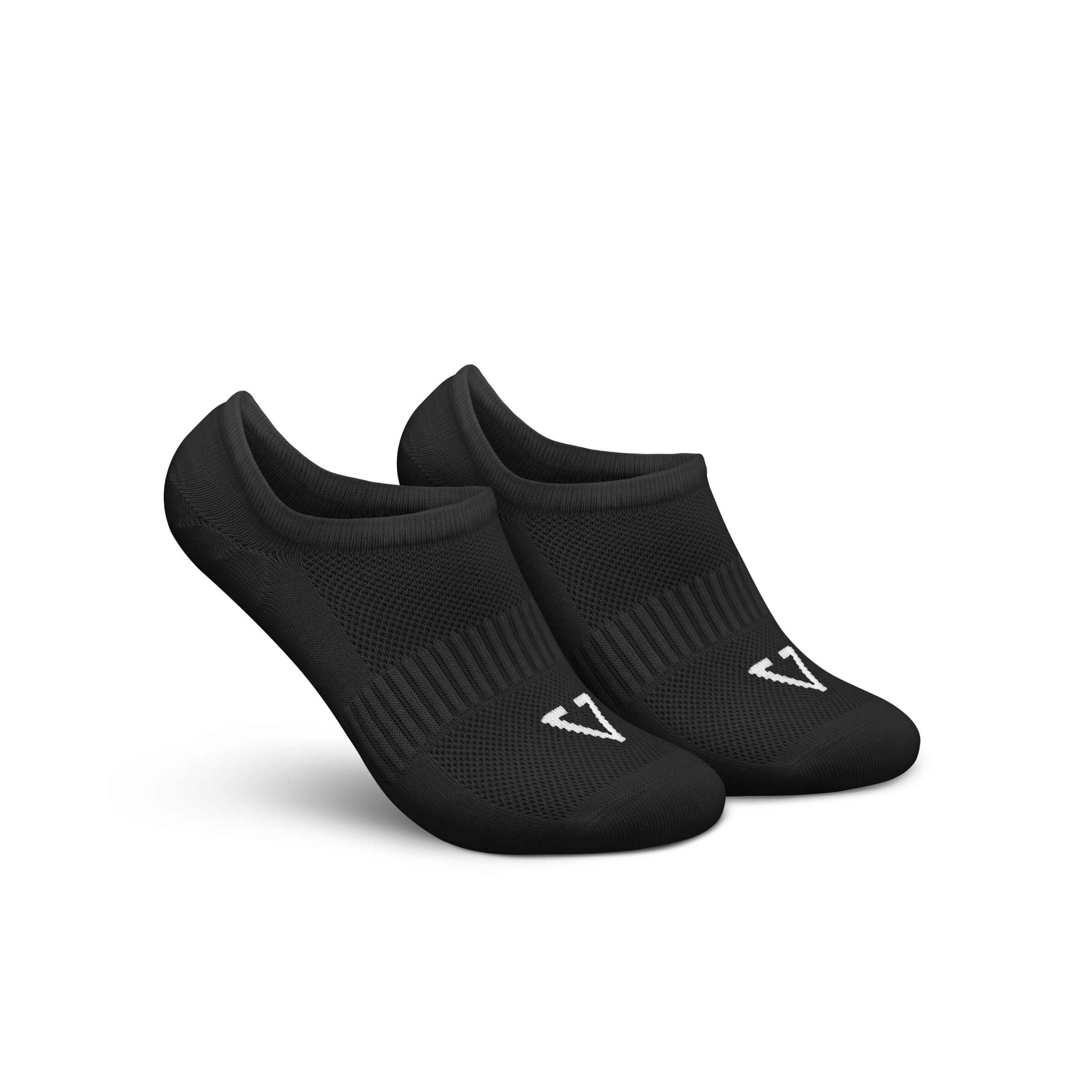 Füßlinge aus Bio-Baumwolle, Schwarz